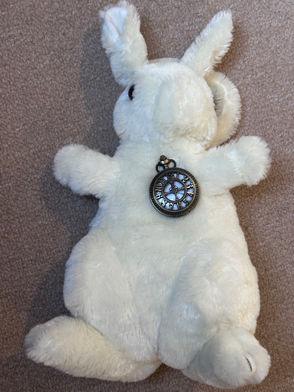 White Rabbit Alice in Wonderland Pocketwatch Halloween Costume Cosplay READ DESC